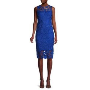 CALVIN KLEIN Womens Sheath Above The Knee Dress Sleeveless Party Lined